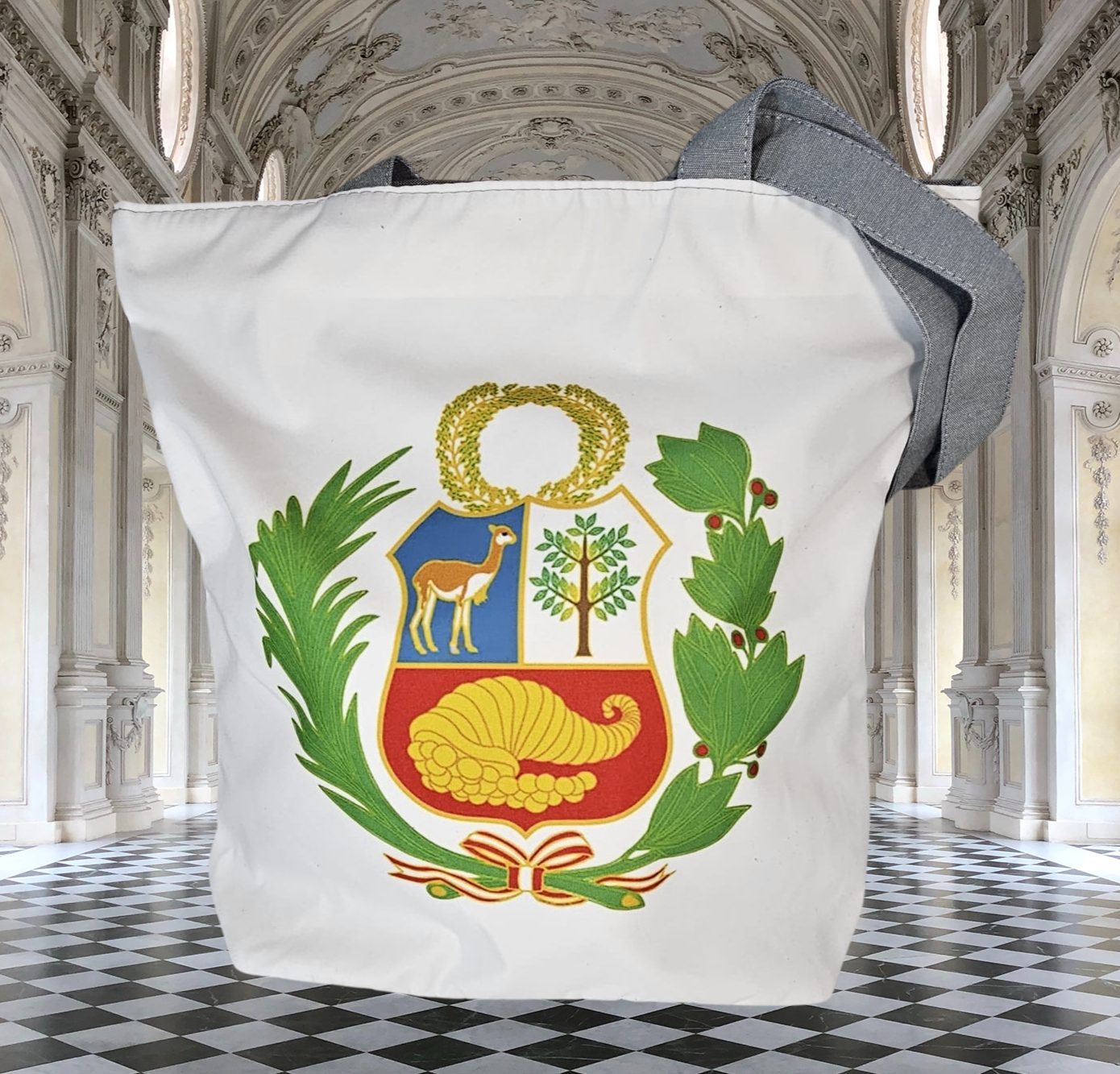 Traditional Coat of Arms "Escudo" – Handmade Tote