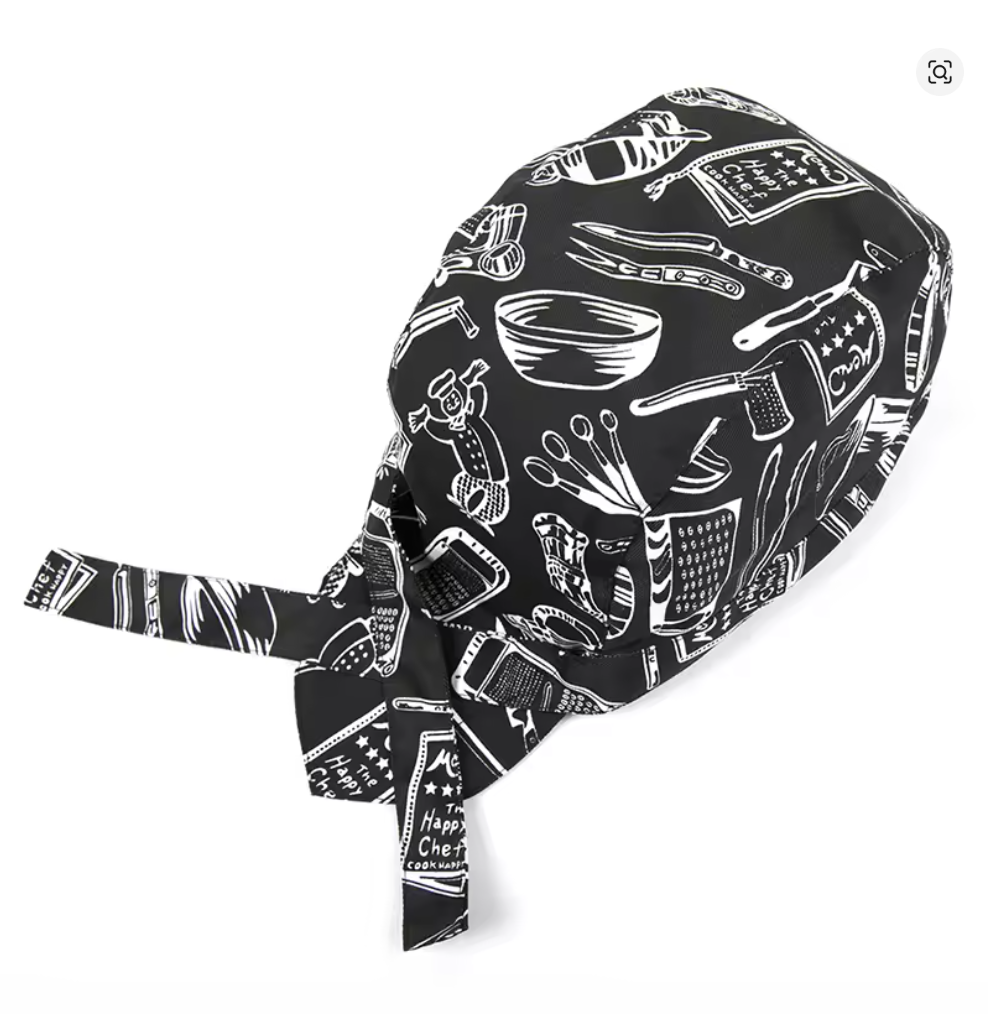 Chef-Inspired Cotton Head Wraps