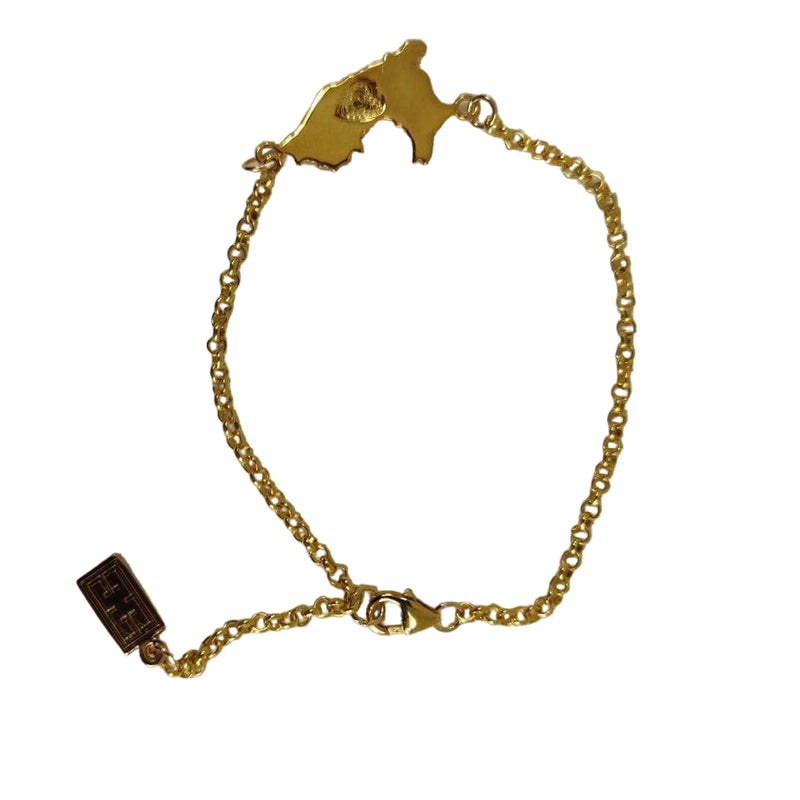 Sterling Silver/Gold Perú Filigree Adjustable Bracelet