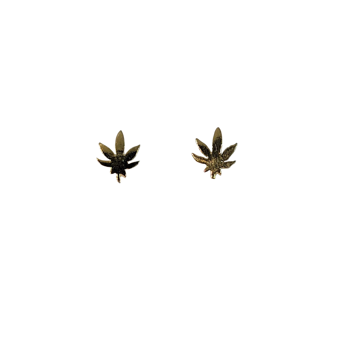 Sterling Silver or 18kt Gold Filled Weed Leaf Earrings