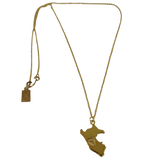 Sterling Silver/Gold Perú Filigree Adjustable Pendant/Necklace 16"-18"