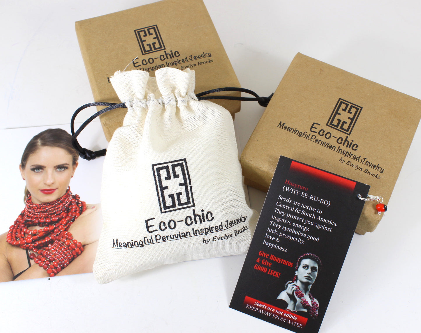 Classic Huayruro Seed Necklace – Handmade Peruvian Good Luck Jewelry