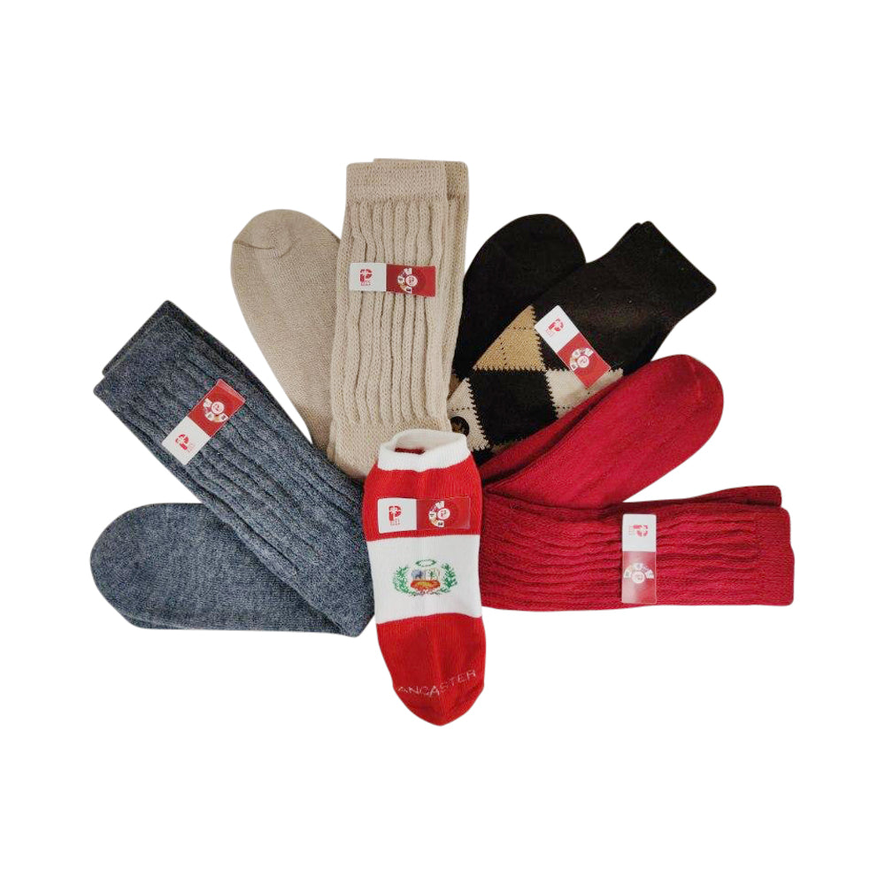 Warm & Comfy 100% Baby Alpaca Extra Long Socks (Variety of Colors)