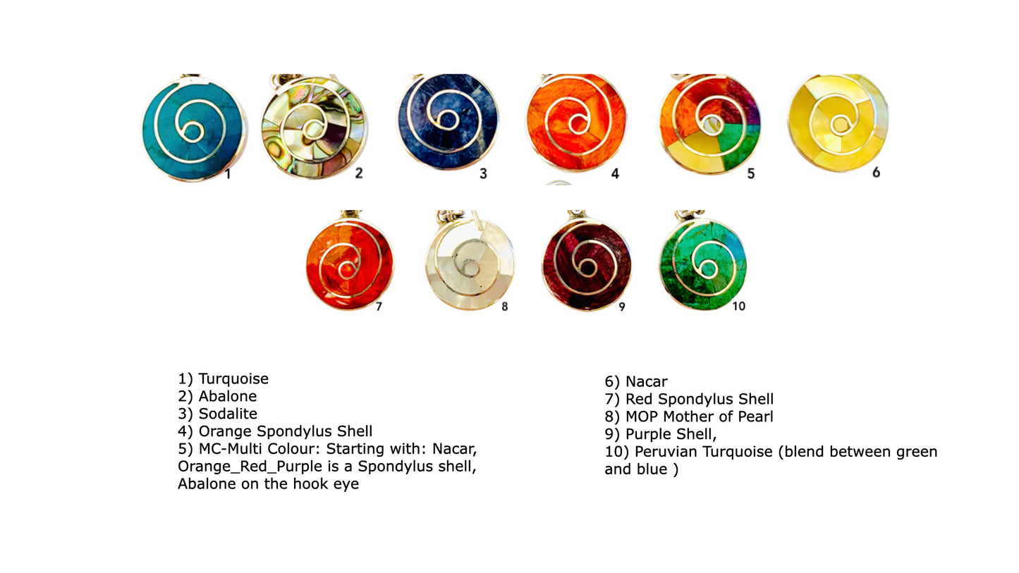 Sterling Silver "Happiness Multicolored" Natural Stone Post Earrings