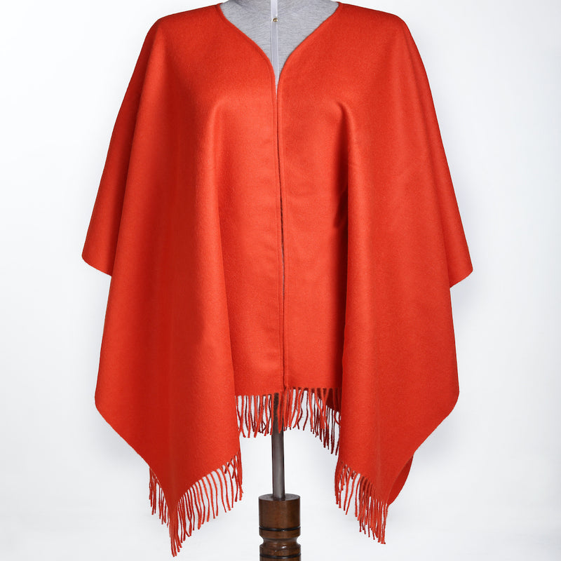 Stylish & Luxury Baby Alpaca Wool Warm Poncho Knit - One Size Fits All