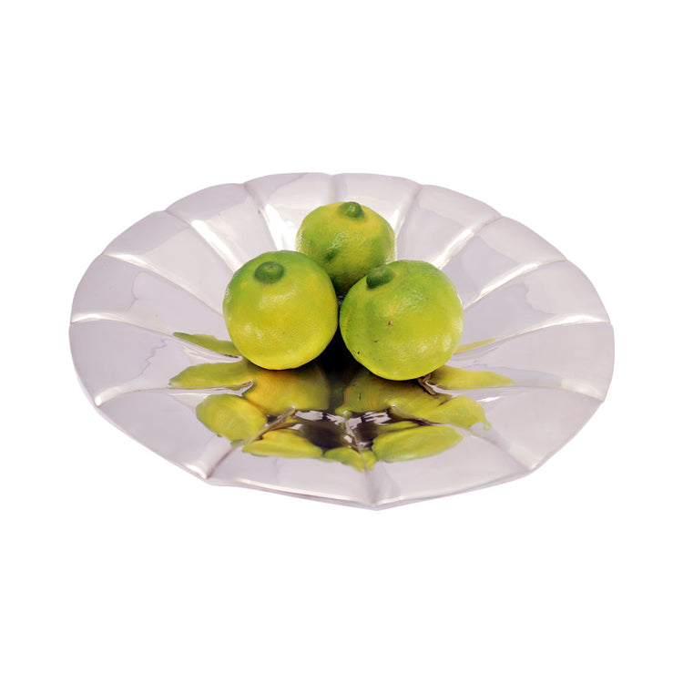 Handmade Peruvian silver-plated serving platter and artisan home decor | Peru Gift Shop