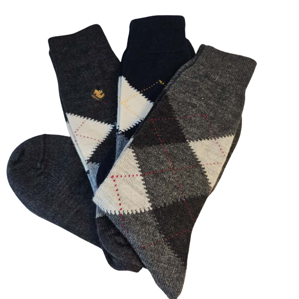"Scottish Style" Warm, Comfy, Soft and Dressy Alpaca Socks