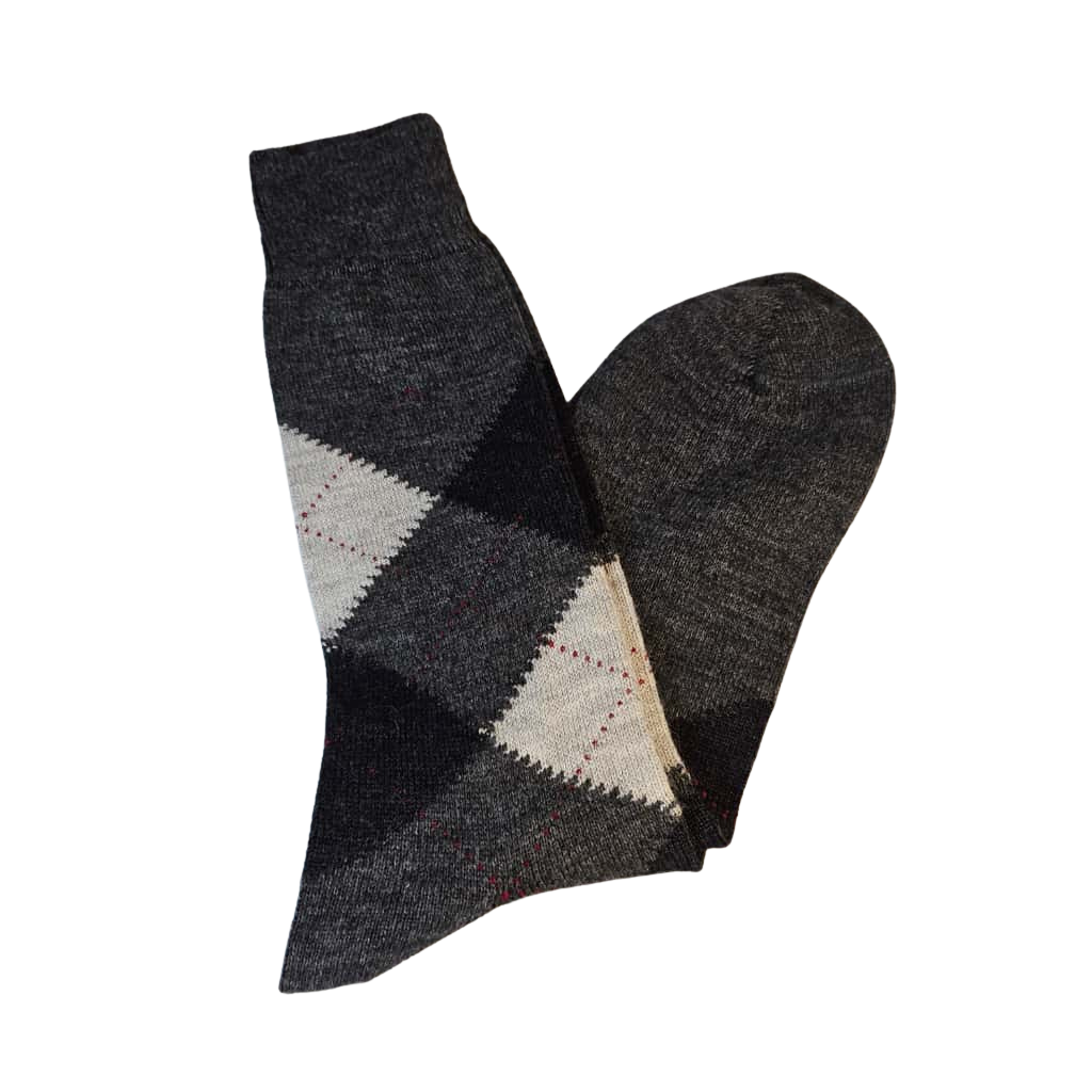 "Scottish Style" Warm, Comfy, Soft and Dressy Alpaca Socks