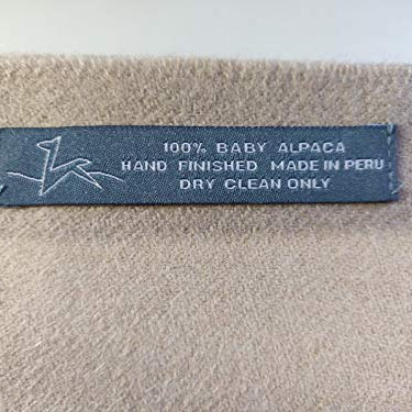 Elegante bufanda cálida reversible de lana de alpaca peruana pura para hombres y mujeres