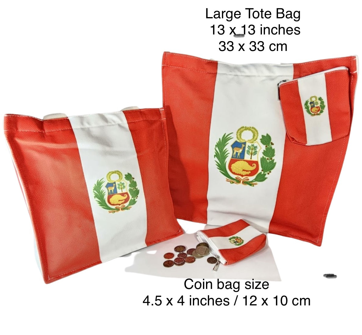 Coat of Arms Collection – Handmade Tote + Coin Bag Set