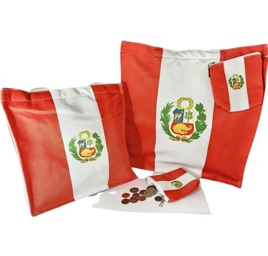 Coat of Arms Collection – Handmade Tote + Coin Bag Set