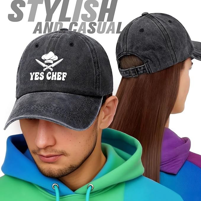 Chef-Inspired Adjustable Cotton Caps