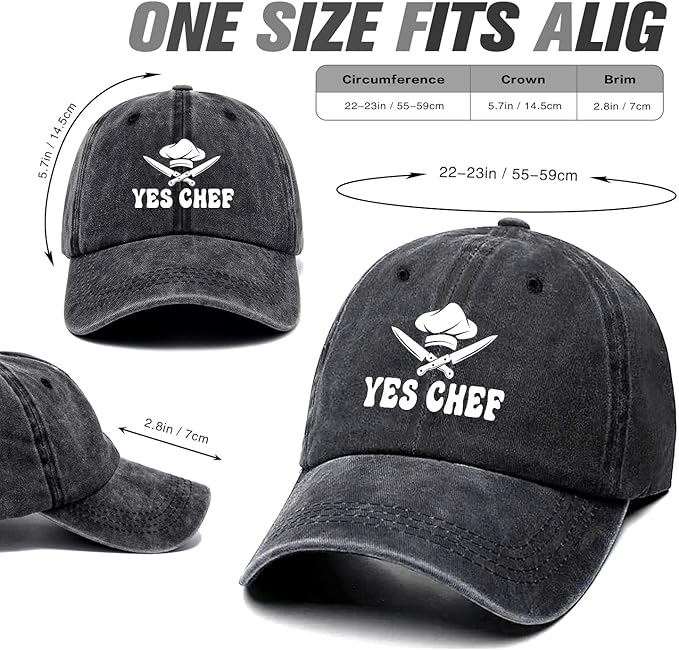 Chef-Inspired Adjustable Cotton Caps