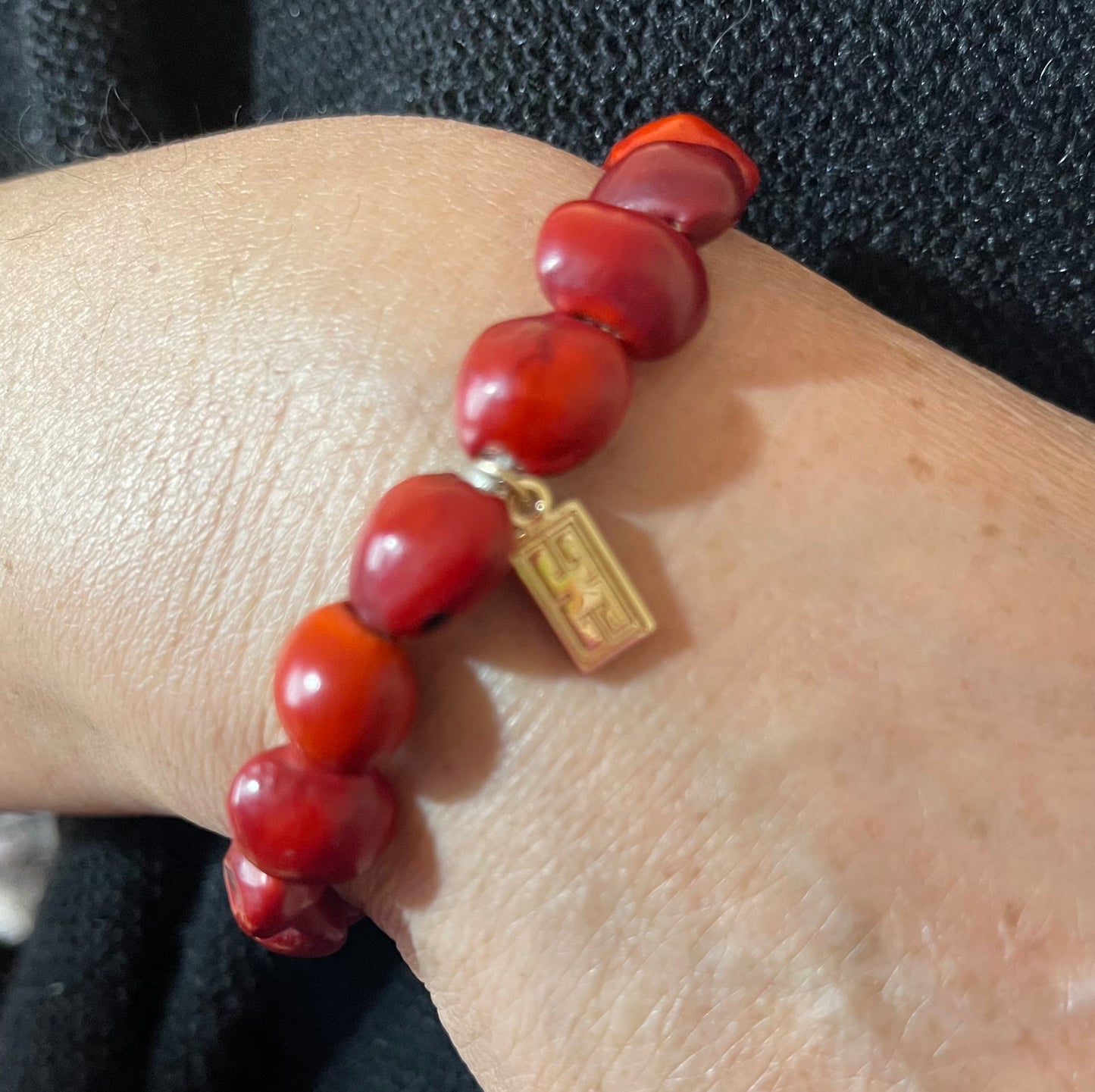 Huayruro Good Luck Bracelet | Handmade Stretchy Peruvian Bead Bracelet