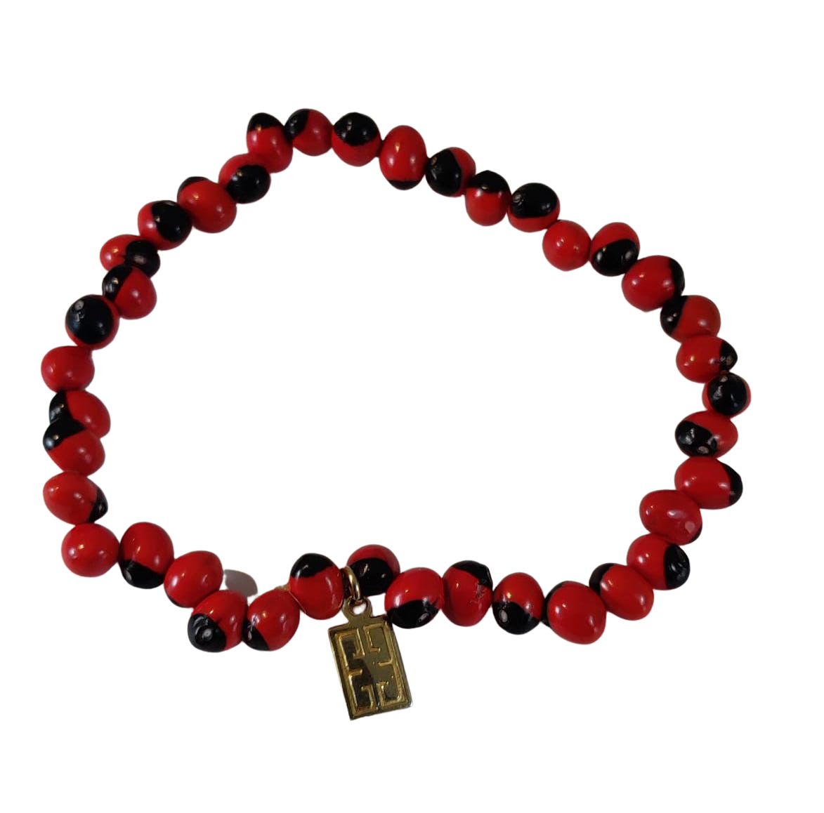 Huayruro Good Luck Bracelet | Handmade Stretchy Peruvian Bead Bracelet