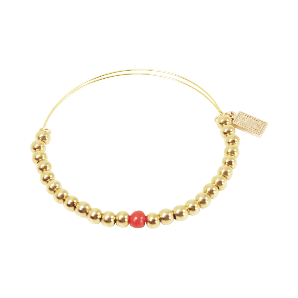 Adjustable Gold / Silver Bangle Bracelet Women Huayruro Good Luck Peruvian Jewelry