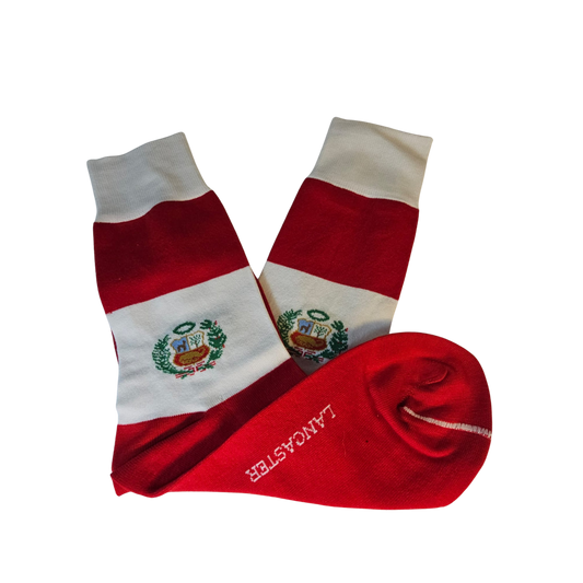 "Coat of Arms" Escudo del Perú Cotton Socks – Unisex High-Cut