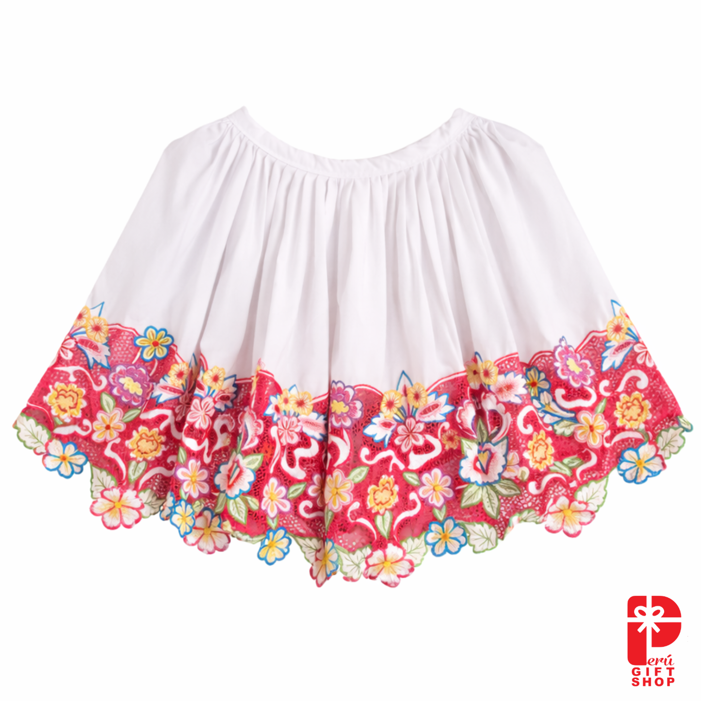5-Piece Marinera Andean Inspired Heritage Dress – Hand-Embroidered - Colonial Elegance