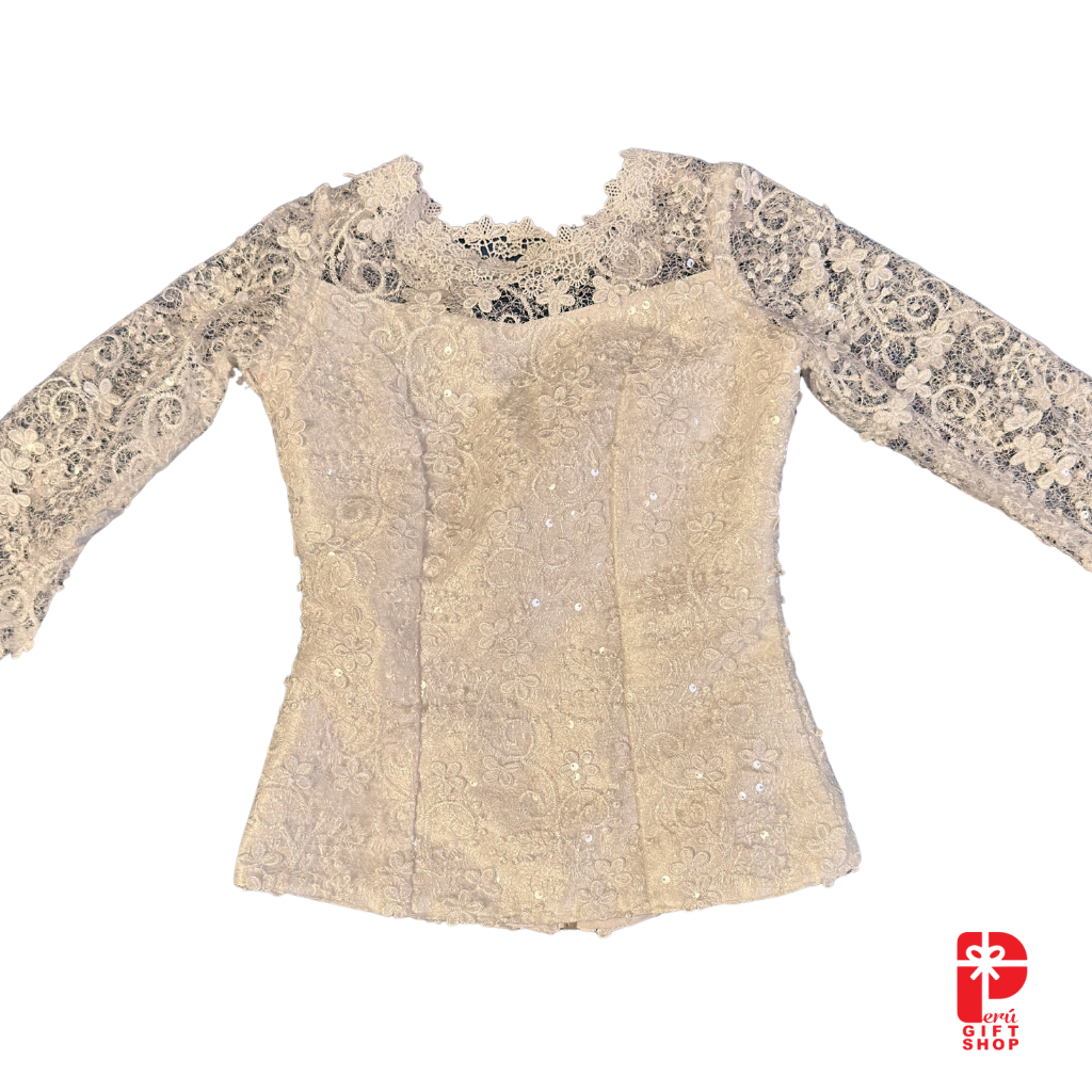 2 Piece - Marinera Norteña Heritage Dress – White European Lace, Brocade and Embellishments