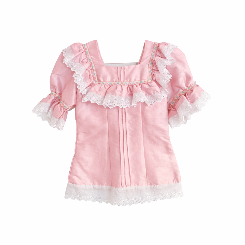 4-Piece Marinera Norteña Heritage Dress – Spanish Coastal Elegance