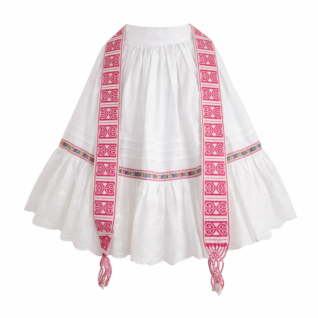 4-Piece Marinera Norteña Heritage Dress – Spanish Coastal Elegance