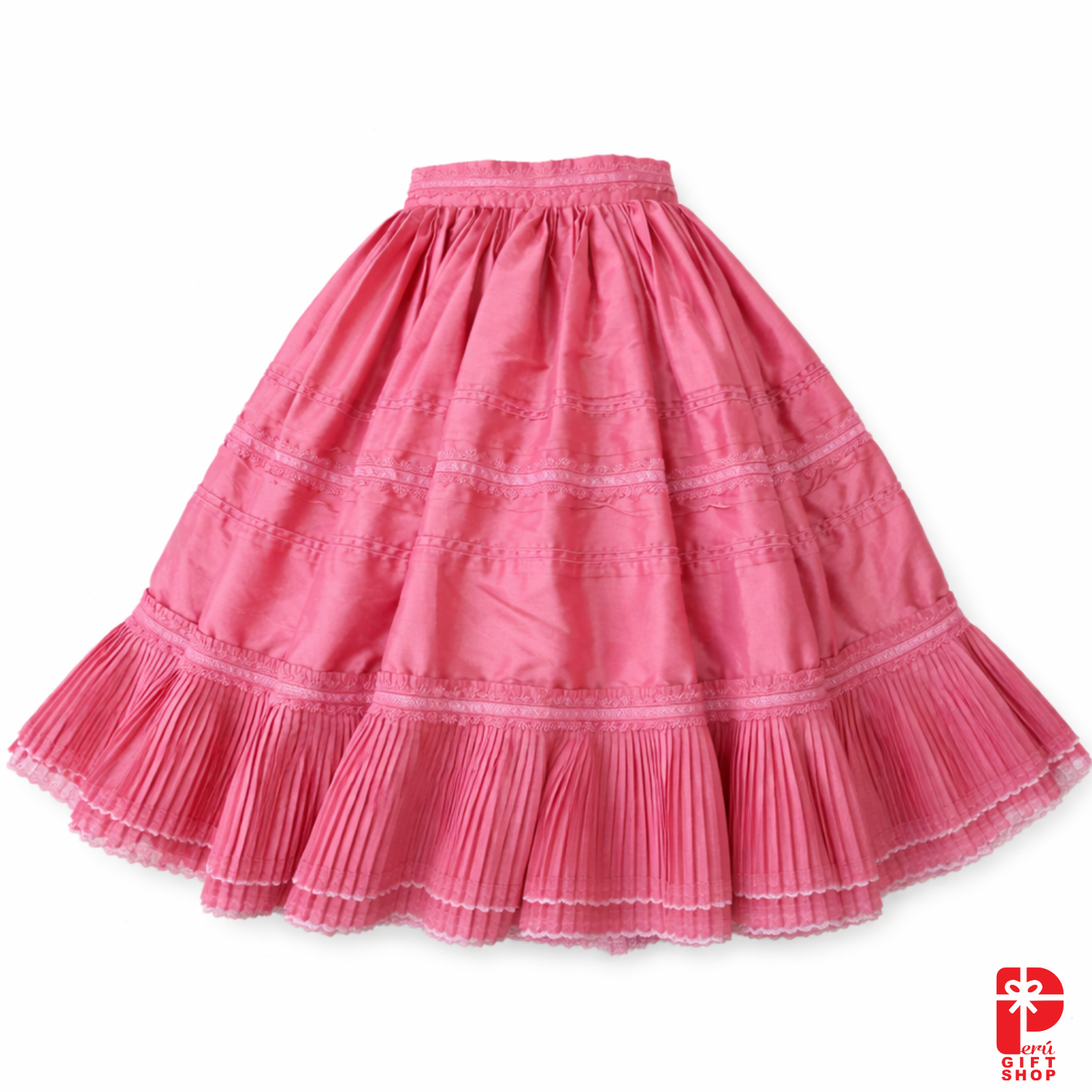 7 Piece Marinera Norteña Heritage Dress – Rosa Imperial Stylized Edition