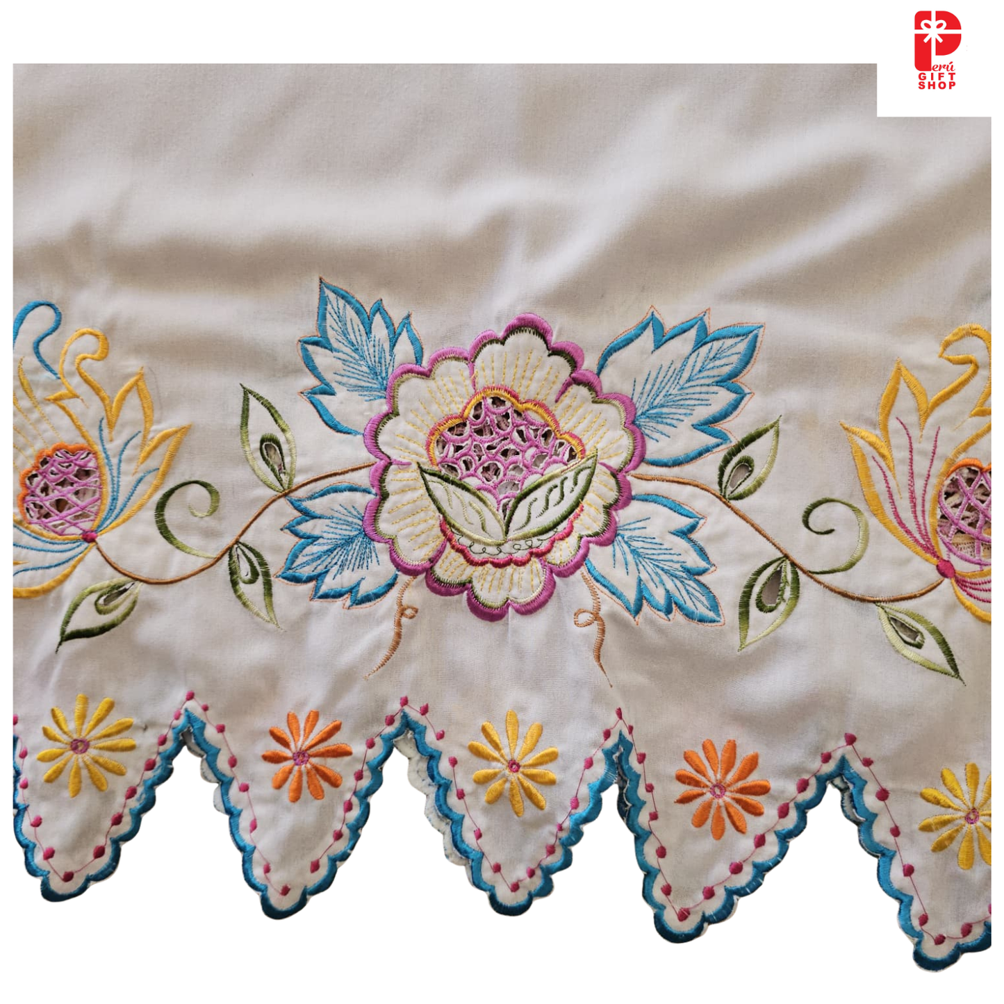 Marinera Norteña Heritage Dress – Anaco de Colán Light Blue Edition