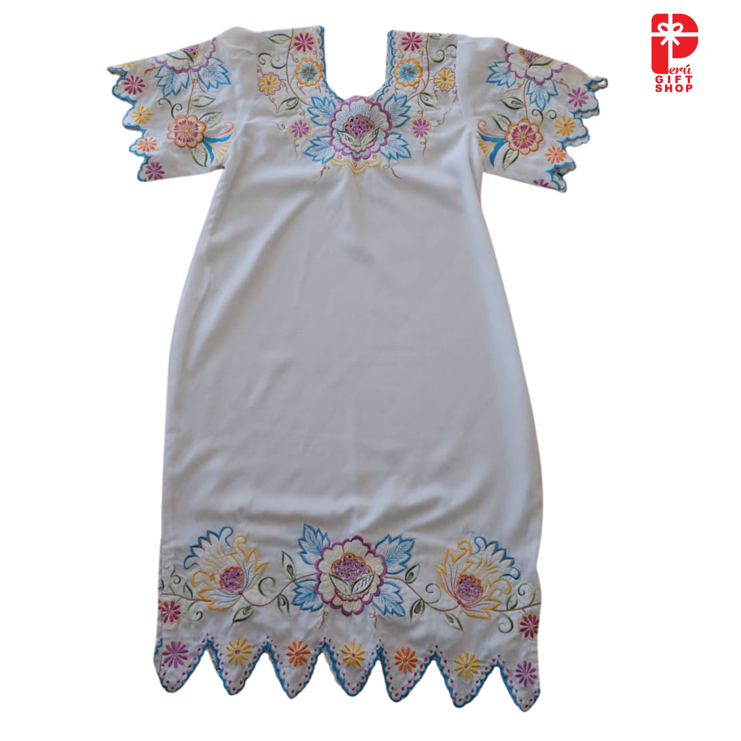 Marinera Norteña Heritage Dress – Anaco de Colán Light Blue Edition