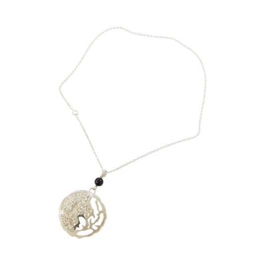 Sterling Silver Filigree Opposites Attract Pendant Necklace Handmade in Peru by Yares Jewelry | Peru Gift Shop