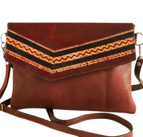 Handmade Peruvian Leather Handbag – A Fusion of Tradition & Elegance