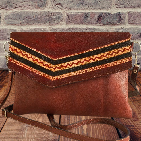 Handmade Peruvian Leather Handbag – A Fusion of Tradition & Elegance