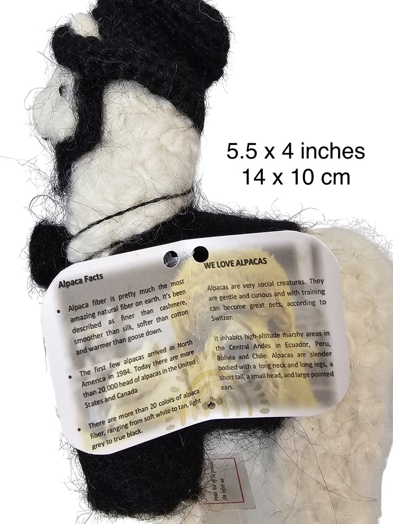 Soft 100% Baby Alpaca Fur "LOVE LLAMA LINCOLN " • Handmade • Hypoallergenic & Pillow Soft