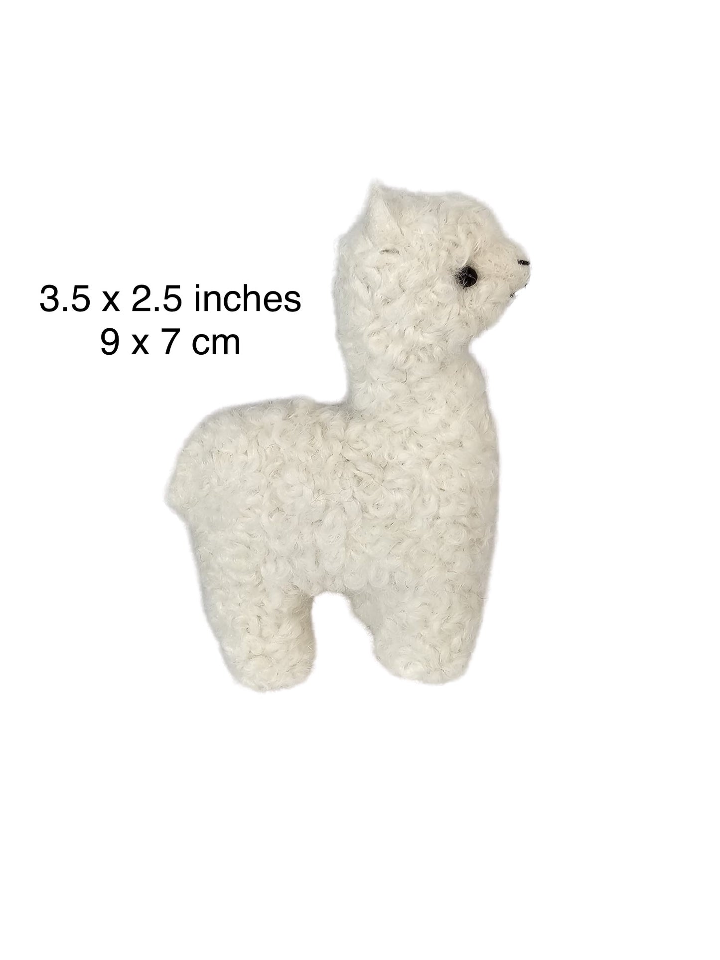 Soft 100% Baby Alpaca Fur "LLIMPI LLAMA " • Handmade • Hypoallergenic & Pillow Soft