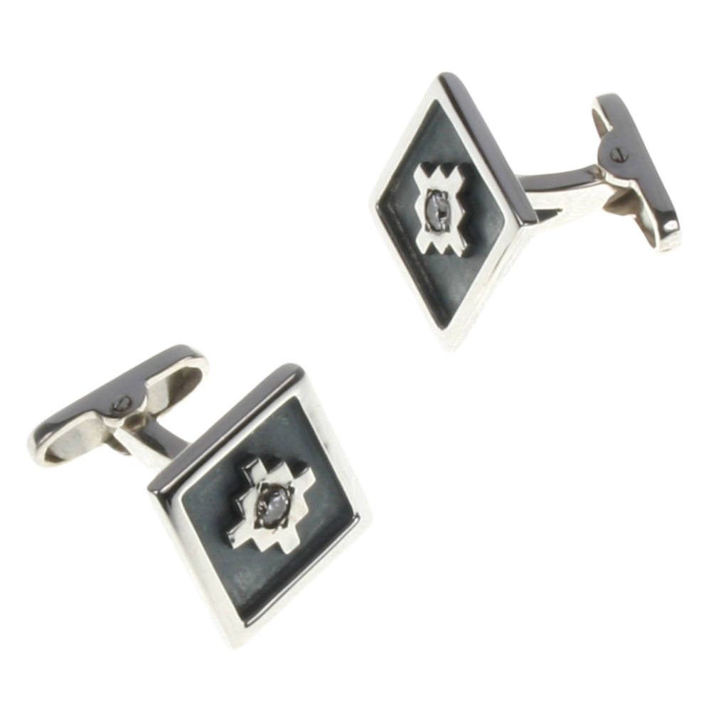 Handcrafted Sterling Silver Cufflinks – Inspired by the Sacred Chakana Inca Cross