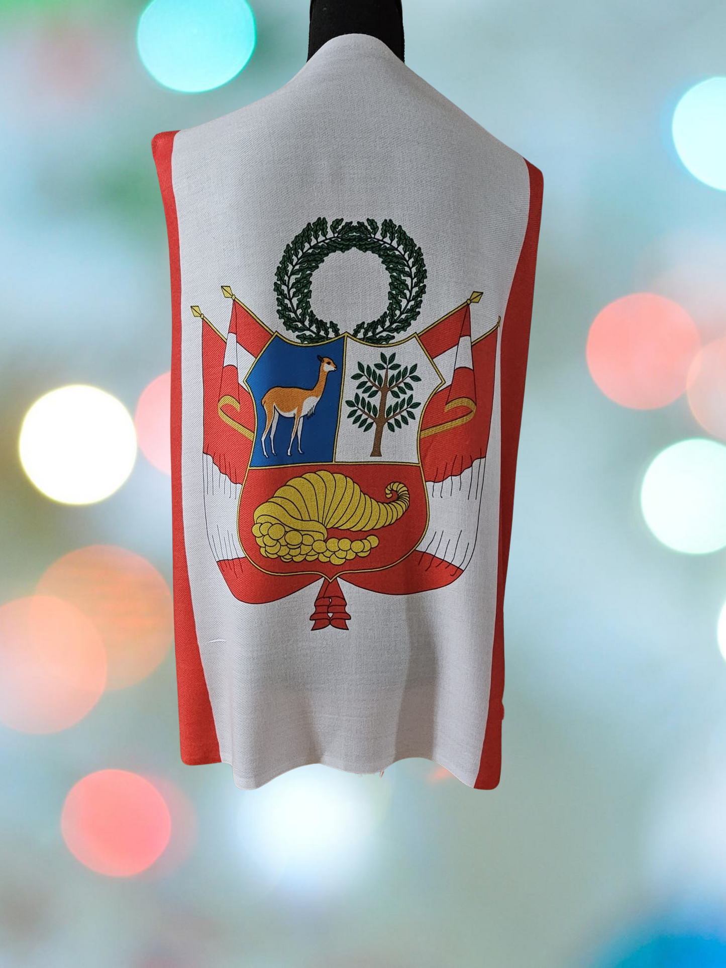 Handmade Coat of Arms "Escudo" Peruvian Shawl