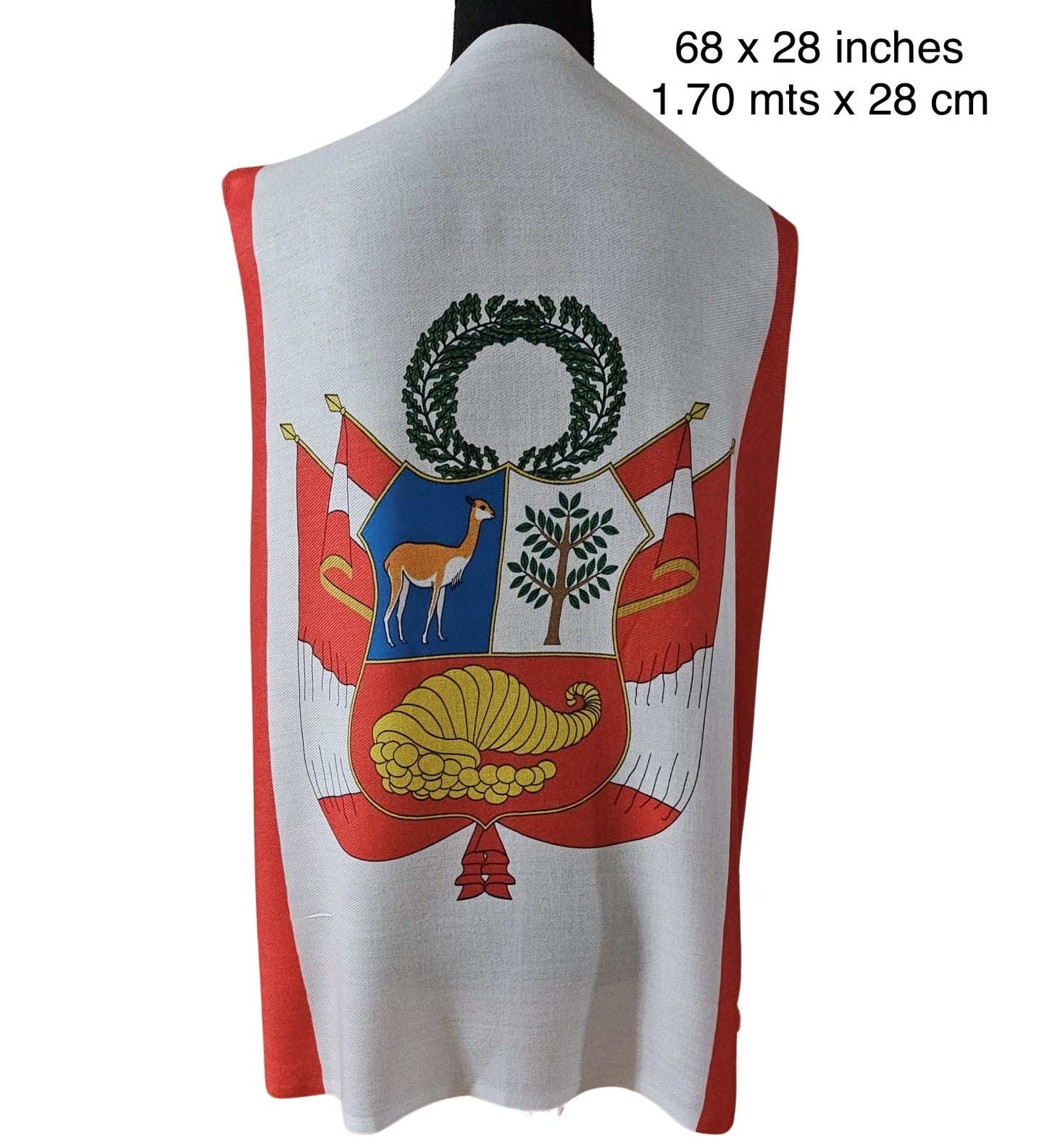 Handmade Coat of Arms "Escudo" Peruvian Shawl
