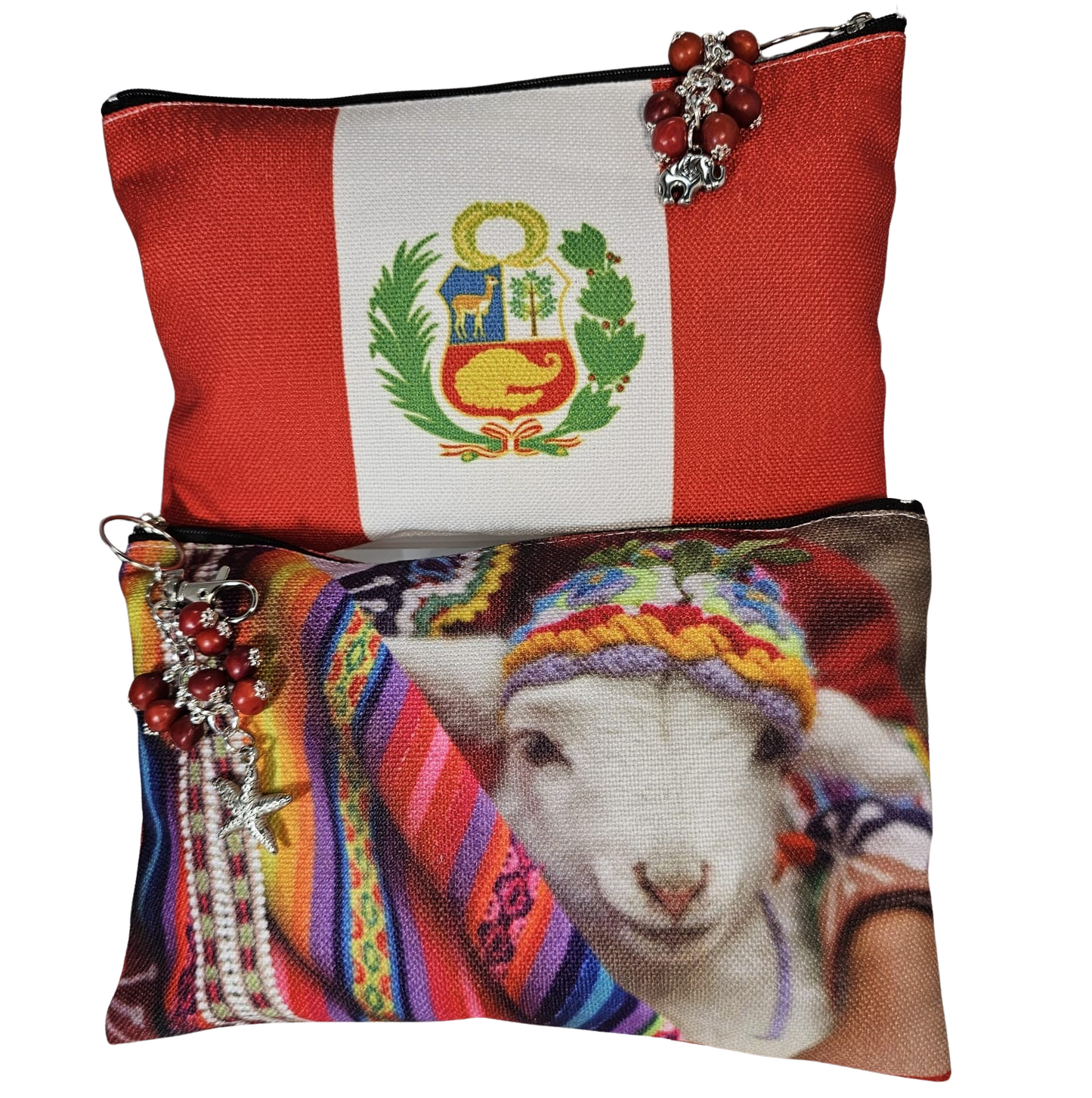 Handmade Cotton Travel Pouch "Coat of Arms of Peru" Escudo del Perú (Copy)