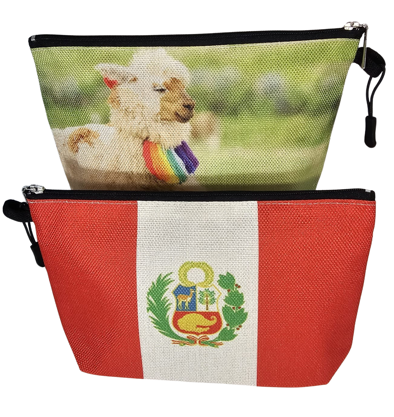 Handmade Cotton Travel Pouch "Coat of Arms of Peru" Escudo del Perú (Copy)