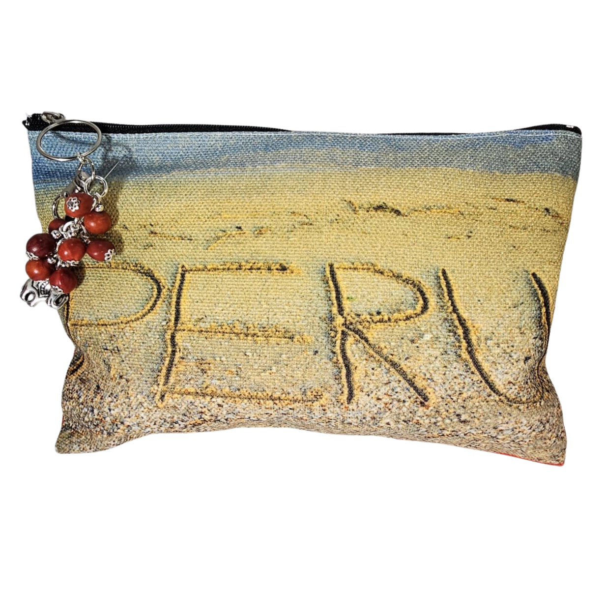 Handmade Cotton Travel Pouch "Coat of Arms of Peru" Escudo del Perú