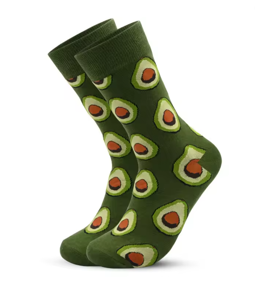 Lancaster chef inspired cotton socks with sushi avocado and egg food designs