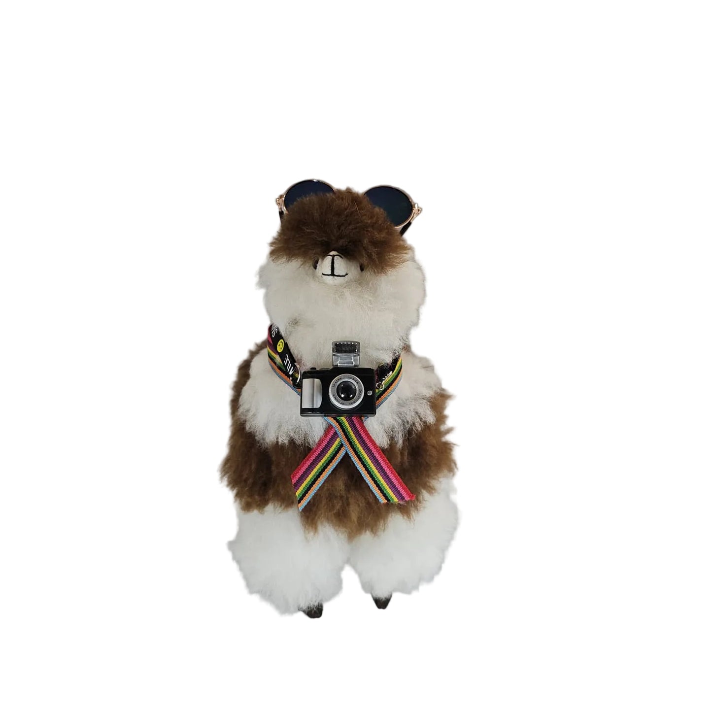 100% Piel de Baby Alpaca "LLAMA LOVE" • Hecho a mano • Hipoalergénico y suave como almohada • (8.5") 