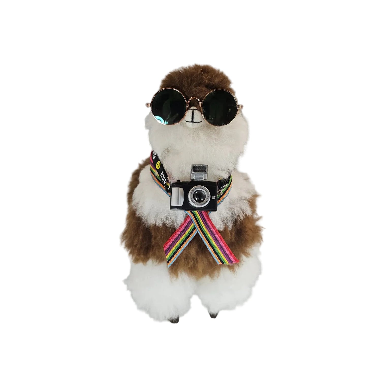 100% Piel de Baby Alpaca "LLAMA LOVE" • Hecho a mano • Hipoalergénico y suave como almohada • (8.5") 