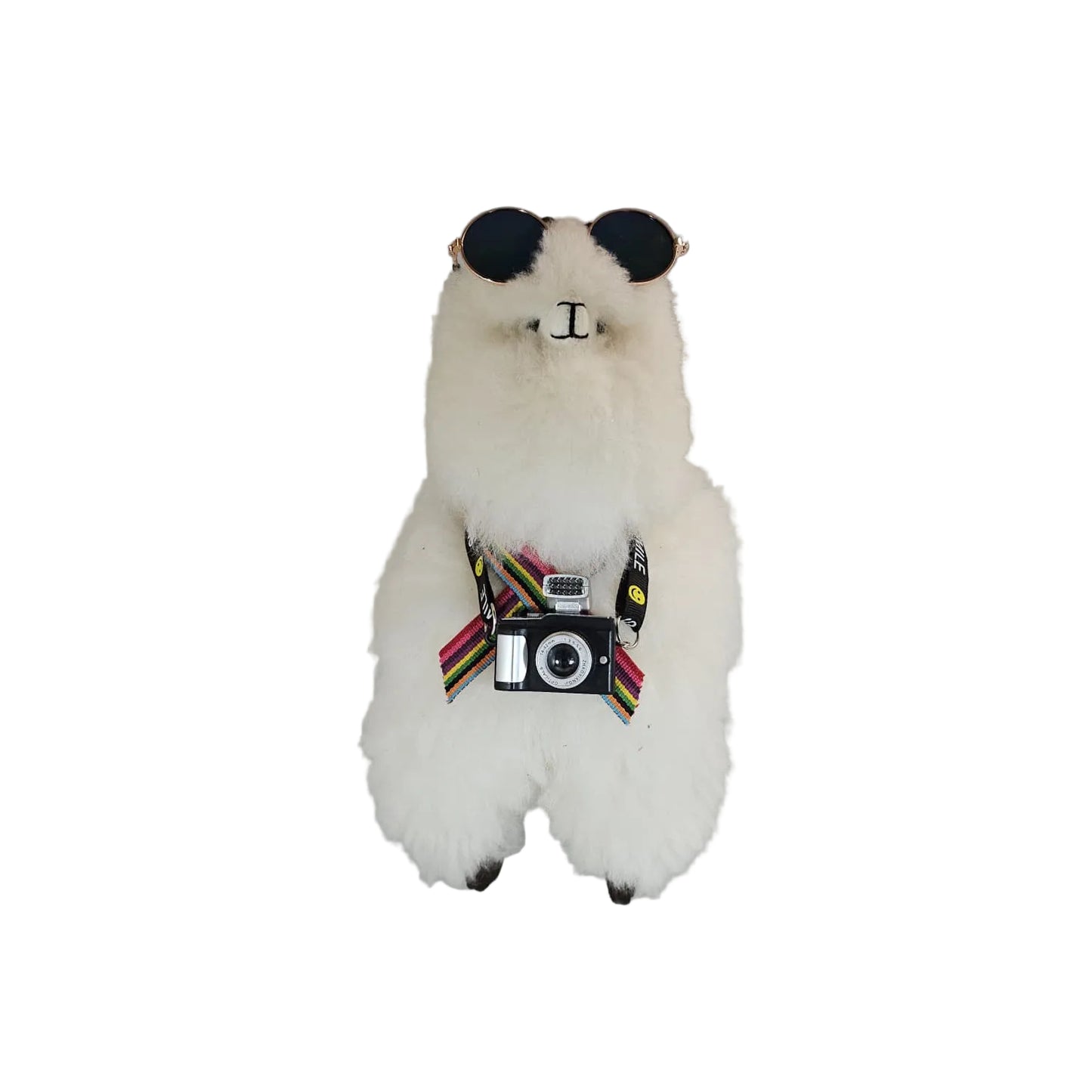 100% Piel de Baby Alpaca "LLAMA LOVE" • Hecho a mano • Hipoalergénico y suave como almohada • (8.5") 