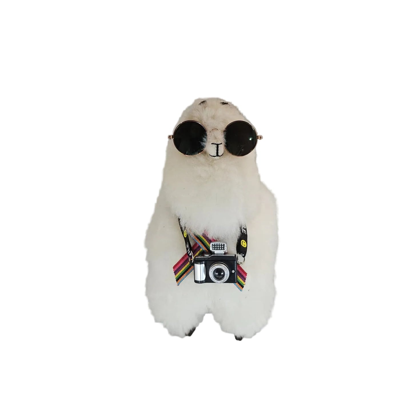 100% Piel de Baby Alpaca "LLAMA LOVE" • Hecho a mano • Hipoalergénico y suave como almohada • (8.5") 