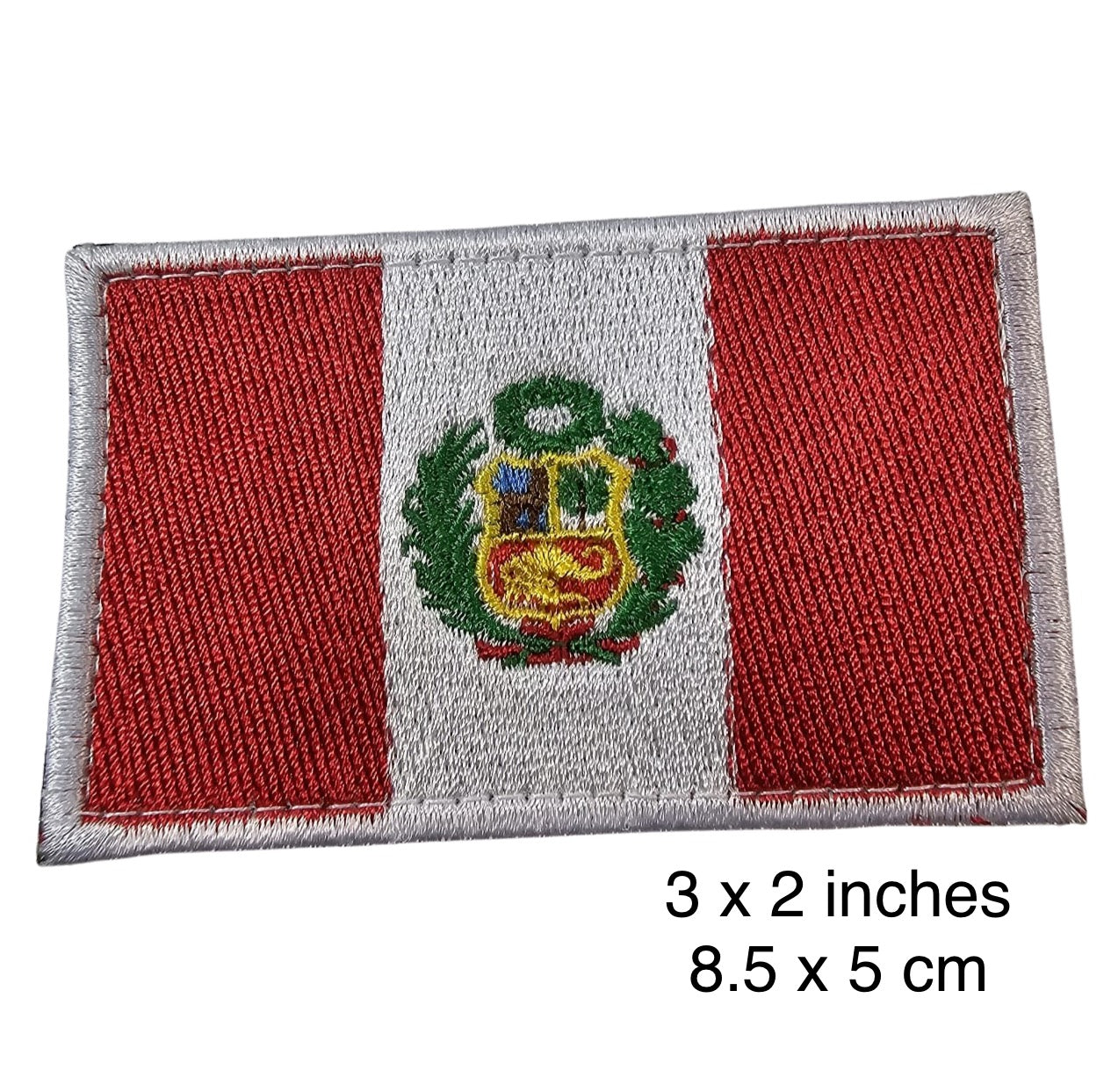 Handmade Embroidered Patch Traditional "Coat of Arms "Escudo" del Perú