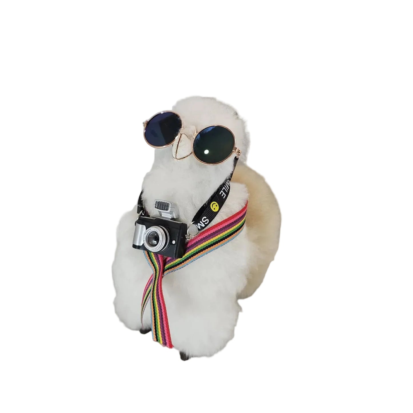 🦙 Traveling Llama – The Ultimate Peruvian Adventure Gift - 100% Baby Alpaca Fur - Handmade • Hypoallergenic & Pillow Soft (10")