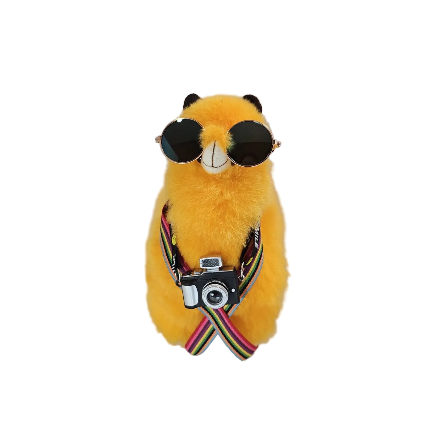 🦙 Traveling Llama – The Ultimate Peruvian Adventure Gift - 100% Baby Alpaca Fur - Handmade • Hypoallergenic & Pillow Soft (10")