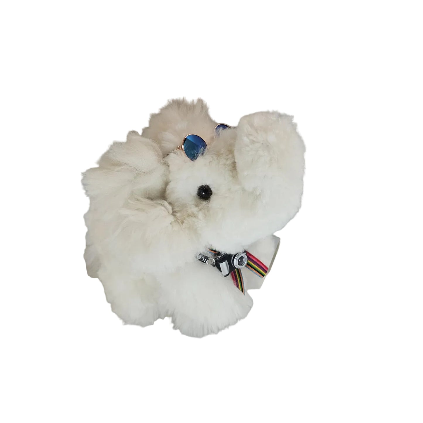 Elefante de piel de alpaca bebé 100% • Hecho a mano • Hipoalergénico y suave como almohada • (12 PULGADAS) 