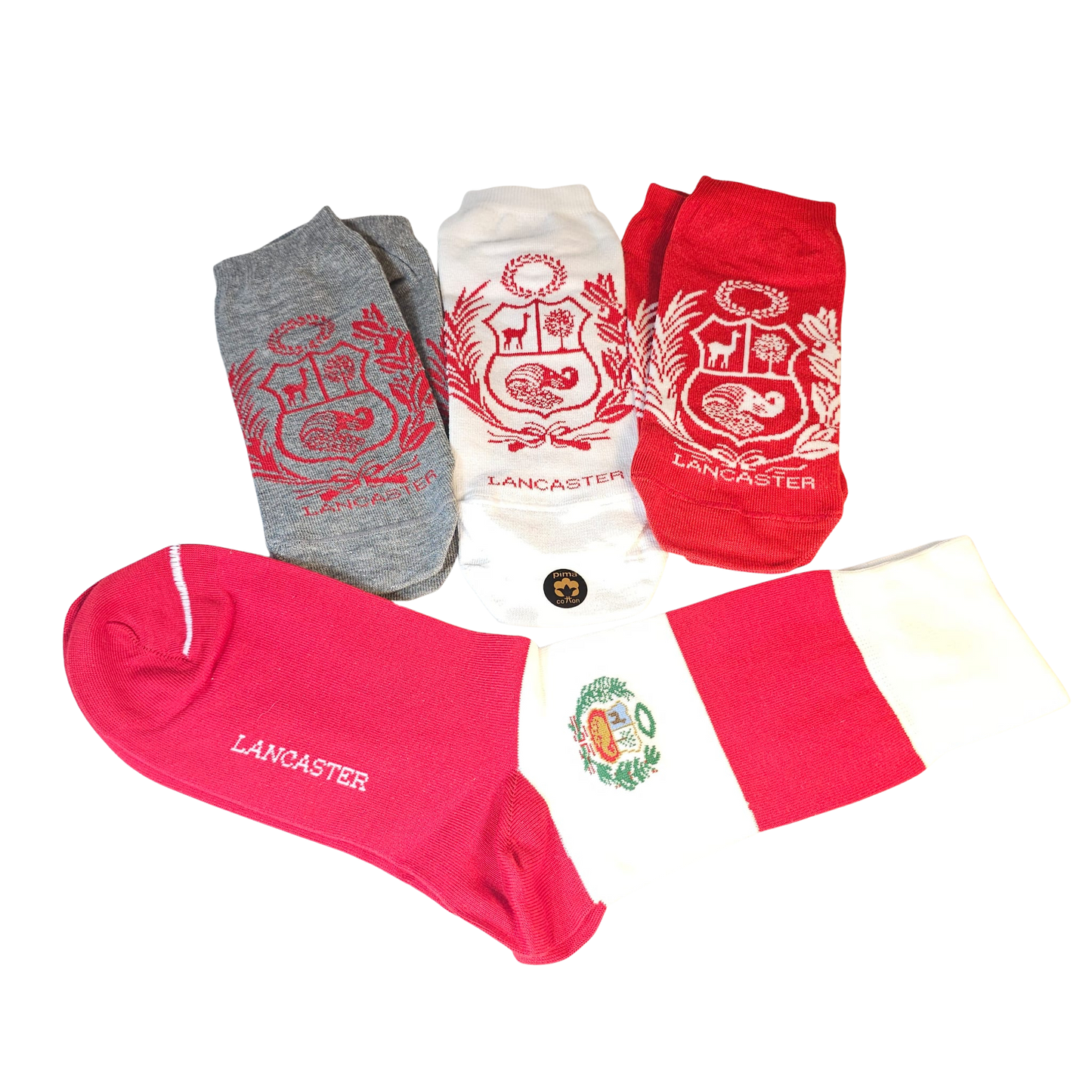 "Coat of Arms" Escudo del Perú Cotton Socks – Unisex High-Cut