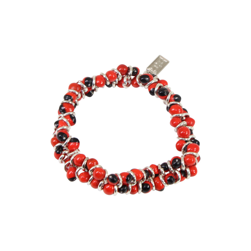 Huayruro Seed Good Luck Stretch Bracelet – Handmade Peruvian Lucky Jewelry
